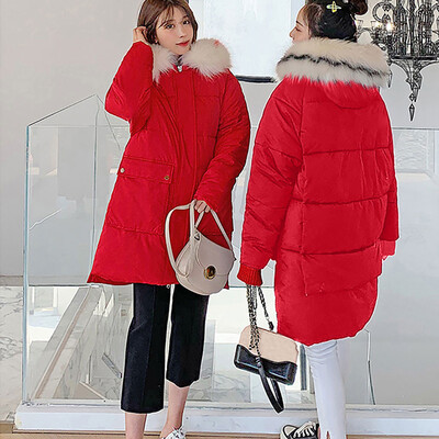 

Roseonmyhand Women Solid Casual Thicker Winter Warm Loose Jacket Long Overcoat
