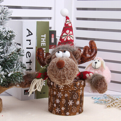 

〖Follure〗Christmas Decorations Bags Xmas Snowman Apple Bag Christmas Eve Apple Box Gift