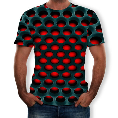 

Toponeto Mens Summer New Style 3D Printed Short Sleeves Fashion Comfort Blouse Top