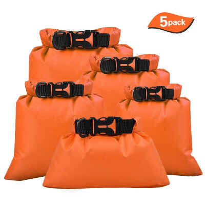 

5 Pcs Outdoor Waterproof Storage Bags Dry Sacks Smartphone Camera Storage Bags for Drifting Water Sports