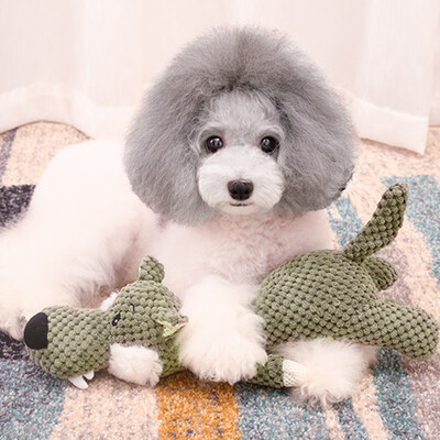 

Gobestart Pet Cat Dog Squeaky Toy Squeaker Sound Chew Fetch Interactive Plush Toy