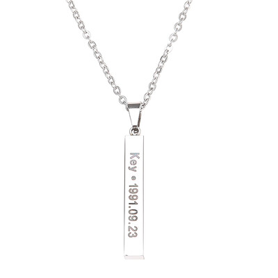 

KPOP SHINee Member Titanium Birthday Pendant Necklace Perfect Gift for FANS