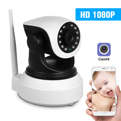 

HD 720P 10 Megapixels Wireless WiFi Pan Tilt Network IP Cloud Indoor Camera Baby Monitor Support PTZ TF Card Record 2-way Talk P2