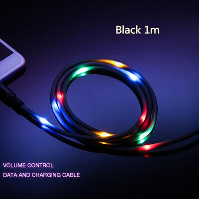 

Stylish Light Up Charging Cable Smart Voice Control Date Syncing Cord-Type-C