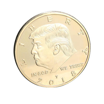 

President Donald Trump Sculpture Non-currency Bitcoin Commemorative Coin