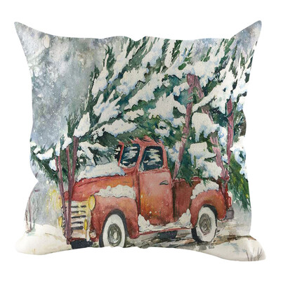 

Tailored Christmas Pillow Cover Pillowcases Decorative Sofa Cushion Cover Home Decoration