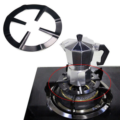 

Durable Steel Moka Pot Coffee Maker Support Shelf Simmer Ring for Gas Stove