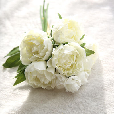 

Artificial Bouquet Fake Peony Flowers Plants 7 Colors Wedding Room Decoration