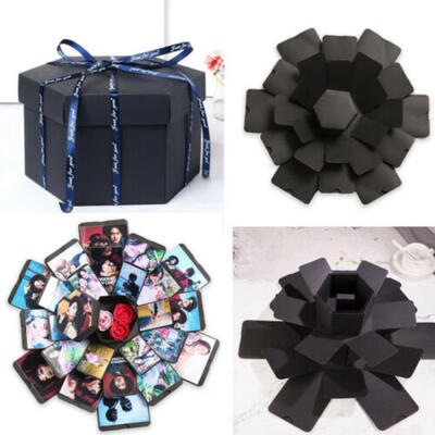 

DIY Surprise Explosion Box Memory Scrapbook Photo Album Kits Anniversary Gift