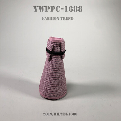 

New style ladies summer sunscreen hat personality foldable straw hat empty top magic straw hat braided shade hat sunhat