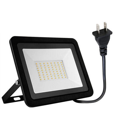 

50W Ultrathin 64 LED Floodlight AC180-265V IP65 Outdoor Path Wall Plug Lamp