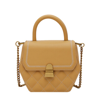 

Fashion horizontal&vertical lock womens bag 2019 summer new style rivet small square bag tide wild chain shoulder bag