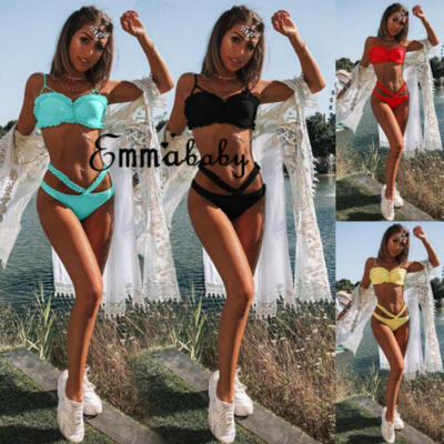 

Womens Bikini Set Push-up Padded Bra Beach Swimsuit Bathing Suit Swimwear