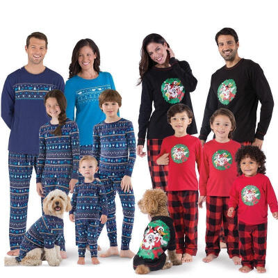 

Family Matching Christmas Pajamas Set Women Baby Kids Sleepwear Nightwear