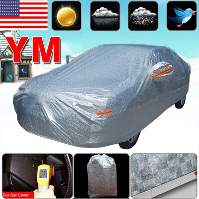 

Full Car Cover Waterproof Breathable All Weather Protection UV Rain Resistant US