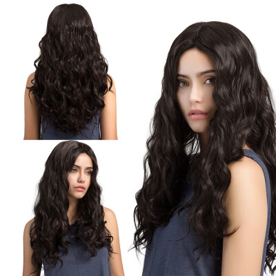 

〖Follure〗Long Loose Wavy Syntheic Wig Front Wig Curly Full Natural Hair Wigs Women Black