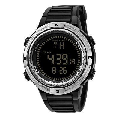 

SANDA 360 Men Analog Digital Watch Fashion Casual Sports Wristwatch 3ATM Waterproof Leather Strap Luminous Multifunctional Watches