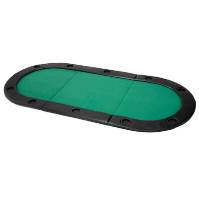 

79" x 36" 8 Players Texas Holdem Foldable Poker Table Top