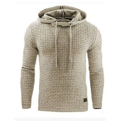 

Mens Winter Hoodie Warm Hooded Sweatshirt Coat Jacket Outwear Sweater Slim Tops