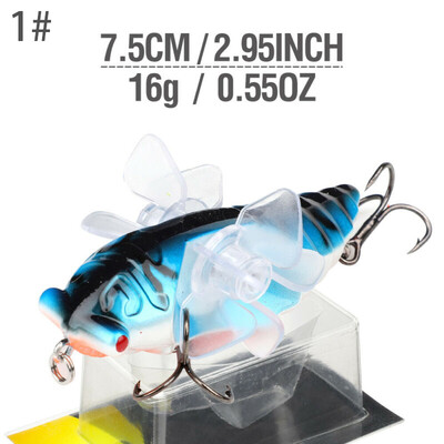 

75cm 16g Big Crankbait Minnow Wobblers Fishing Lures Hard Baits Trolling Perch