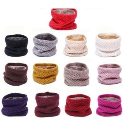 

Soft Men Women Kids Scarf Winter Warm Cotton Scarves Knitted Collar Bandanas New 242420cm