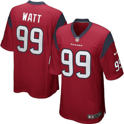 

Mens Football Jersey Houston Texans JJ Watt Red Alternate Game Jersey