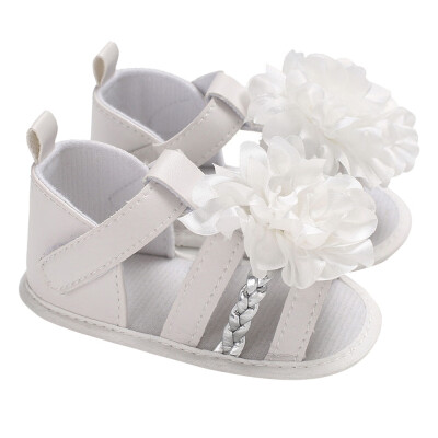 

Newborn Baby Girls Shoes Flower Crib Sandals Soft Shoes