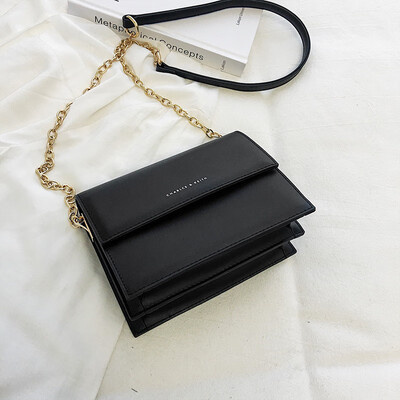

Summer new texture bag female 2019 new Korean version of the wild shoulder slung ins fashion chain small square bag