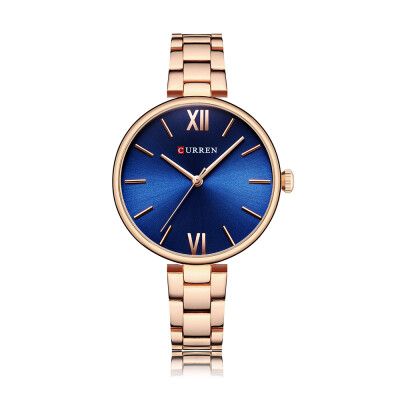 

CURREN 9017 Women Watch Quartz Movement Wrist Watch Simple Causal Gift for Women