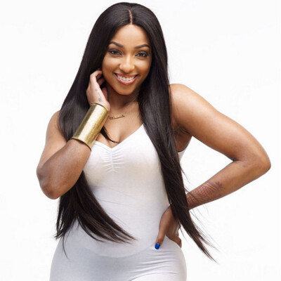 

Natural Black Part in The Middle Straight Long Wig