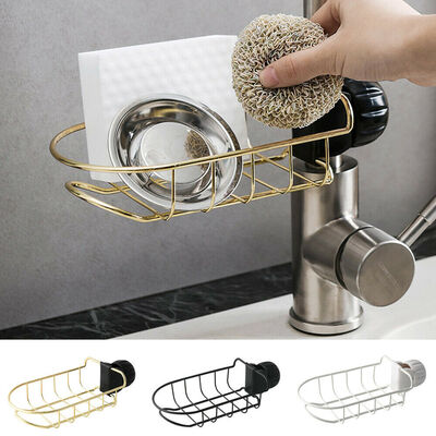 

Hot Home Kitchen Faucet Sink Sponge Hanging Tap Hanging Storage Holder Rack