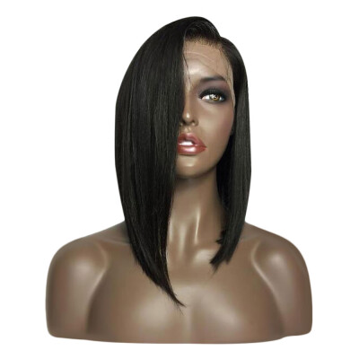 

Medium Sided Part Bob Straight Lace Front Synthetic Wig