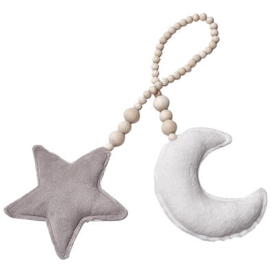 

Nordic Moon Star Beads Hanging Ornaments Kids Bedroom Wall Decor Pendant
