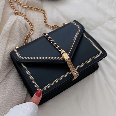 

Chain small bag women2019 new simple simple single-shoulder single-shoulder single-shoulder simple&small square bag