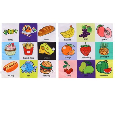 

Baby Cloth Book Soft Books Learning Animal Traffic Fruit Alphabet Bedtime Reading for Boy & Girl Early Educational Activity Toys