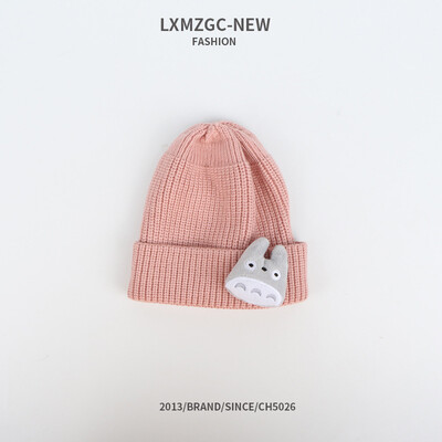 

Autumn&winter new hat high elastic parent-child wool hat children keep warm&cold-proof cute cartoon doll knitted hat