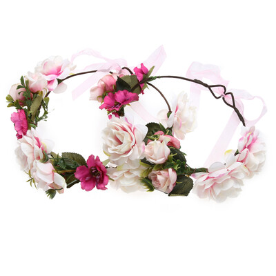 

Parent-child Mom Kids Flower Hairband Headband Bohemia Seaside Headwear