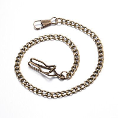 

Iron Chains Necklace Making with Key Clasp Antique Bronze 1457"37cm 55mm