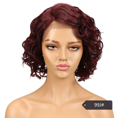 

Noble Peruvian Wavy Human Hair Wigs For Black Women Remy Water Wave Wig Perruque Cheveux Humain Free Shipping