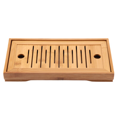 

Greensen 1Pc Bamboo Mini Tea Serving Tray Chinese Gongfu Tea Plate for Home Office Table Mini Tea Tray Chinese Tea Tray