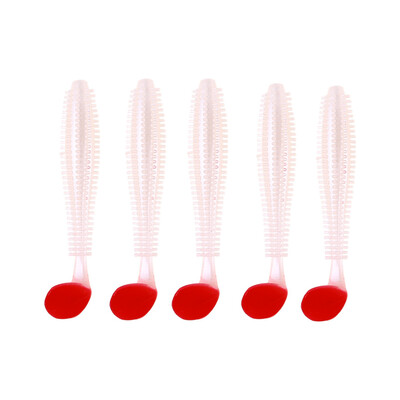

Saidsome 5pcs Curly Single-tailed Soft Fishing Lures Polychromatic Grub Bionic Baits Tool fishing bait fishing lure
