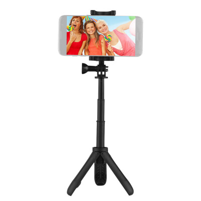 

Portable Mini Tripod Selfie Stick 2in1 Integrated Design 3-Section Extendable for iPhone Samsung HUAWEI Xiaomi 55-83mm Width Smart