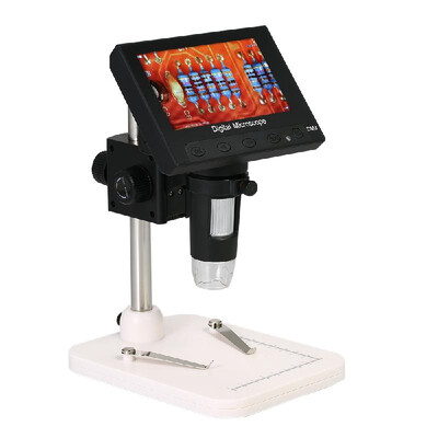 

500X Magnification 43" LCD Display Portable Microscope 1080P LED Digital Magnifier with Holder for Circuit Board Repair Soldering