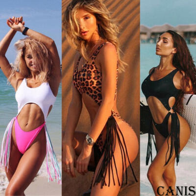 

2019 Womens One Piece Swimsuit Swimwear Bathing Monokini Push Up Padded Bikini