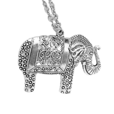 

Hot Sale New Charm Elegant Fashion Elephants Pendant Sweater Chain Retro Silver Necklace