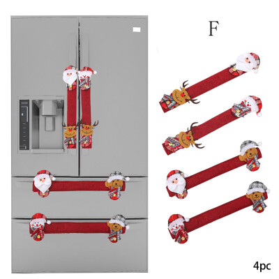 

〖Follure〗4pcs Christmas Refrigerator Door Handle Cover Kitchen Appliances Glove Protector