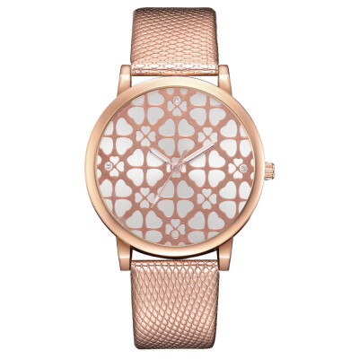 

New fashion trend crocodile pattern belt PU watch popular printing alloy watch