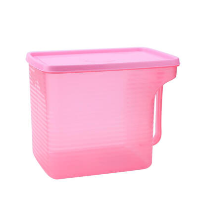 

Plastic Storage Box Refrigerator Food Sealed Storage Container with Handle