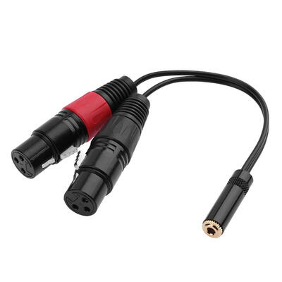 

02m 35mm TRS 18inch Stereo Female to Dual XLR Female Y Splitter Cable