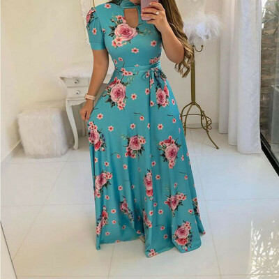 

Women Ladies Maxi Dress Boho Evening Party Summer Beach Casual Long Sundress